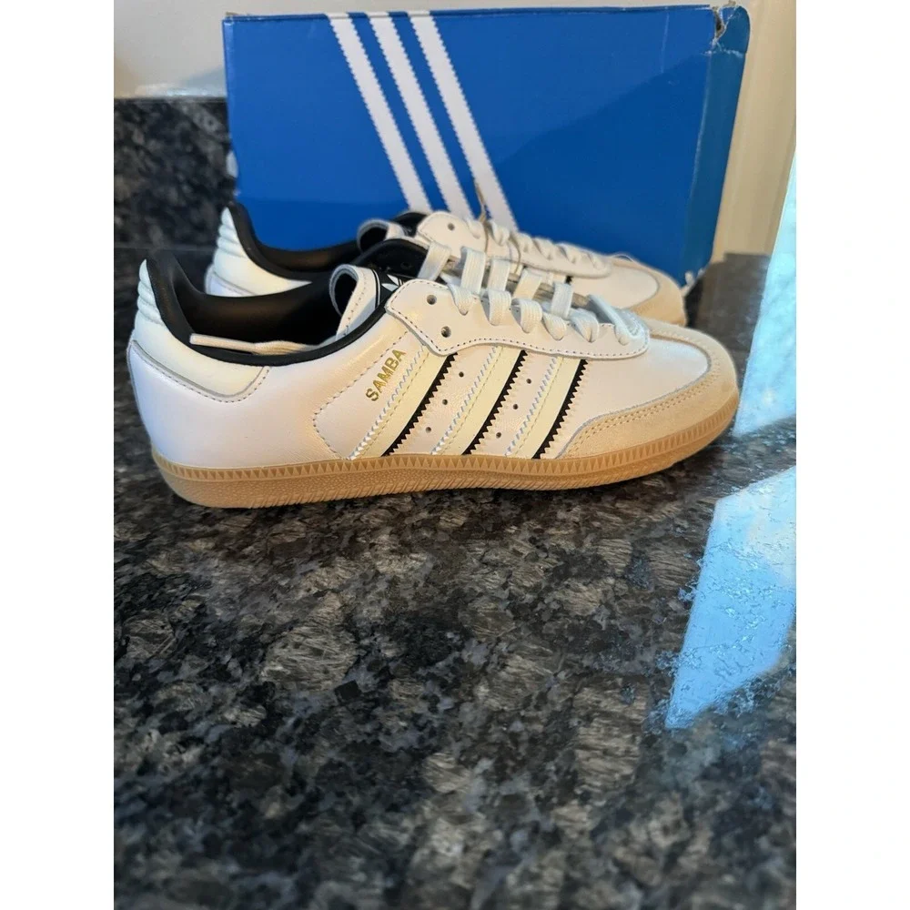 Adidas SAMBA OG Men's Shoes White/Black ID1480 Size 4.‎ Sneakers